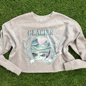 Glacier National Park Cropped Sweatshirt